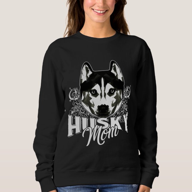 Sweatshirt Husky Siberian Husky Maman (Devant)