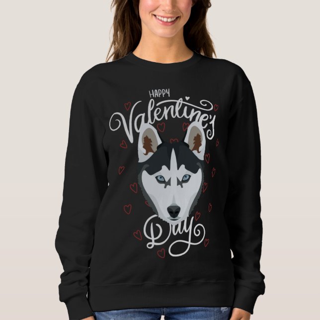Sweatshirt Husky Valentine s Day (Devant)