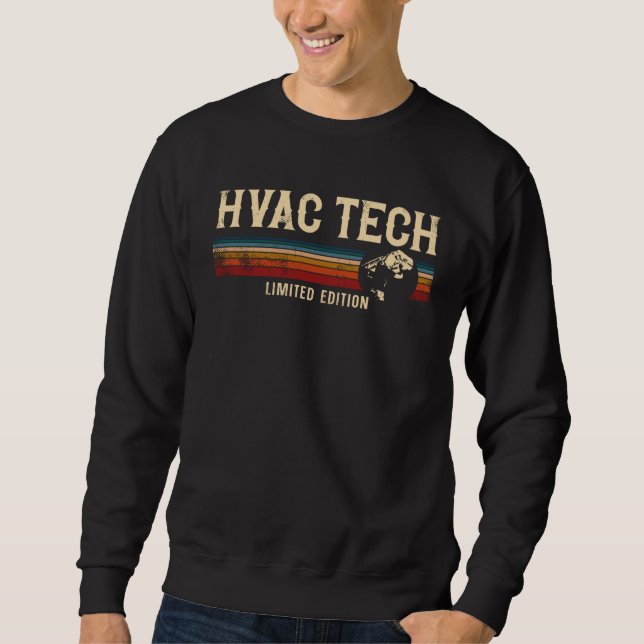 Sweatshirt HVAC Technician Tech Retro Vintage Hvac Tech (Devant)