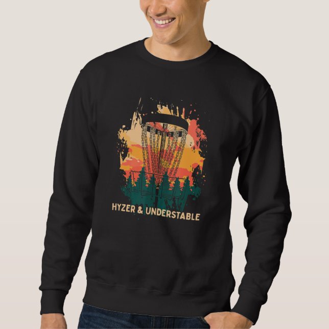 Sweatshirt Hyzer et disque instable Golf Golfer Humour 1 (Devant)