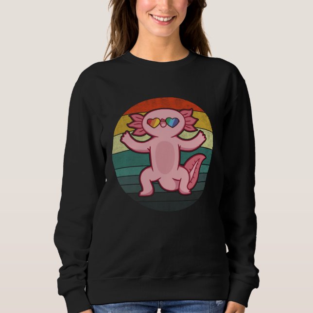 Sweatshirt I Always Think Of Axolotls Because They Are So Gre (Devant)