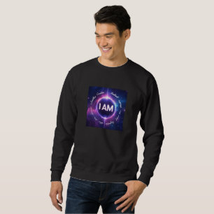 Sweatshirt : I AM : Habilitation céleste - Affirmation cosmiq