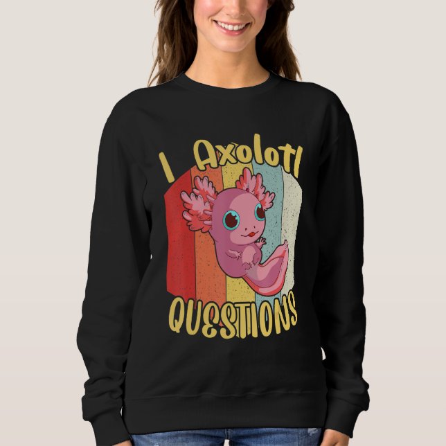 Sweatshirt I Axolotl Questions Axolotl Retro Vintages enfants (Devant)