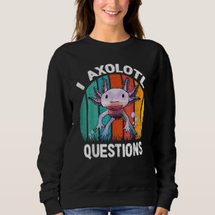 Sweatshirt I Axolotl Questions Jeunes Enfants Retro 90s Axolo