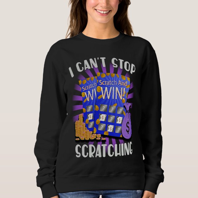 Sweatshirt I Can't Stop Scratching Men Women  Bingo  3 (Devant)