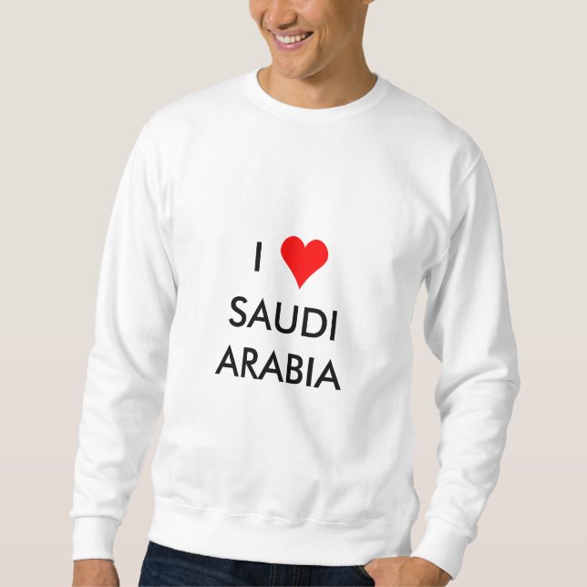 Sweatshirt i coeur arabie saoudite (Devant)