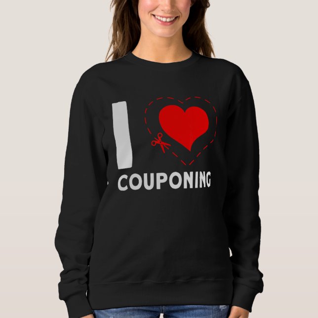 Sweatshirt I  Couponing Couponer Discount Sale (Devant)