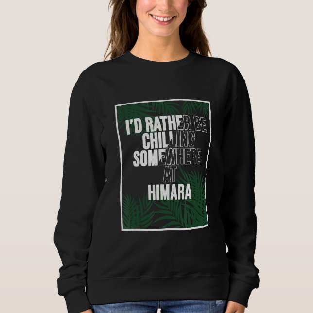 Sweatshirt I d Rather Be Chilling At The Beach  Albania Himar (Devant)