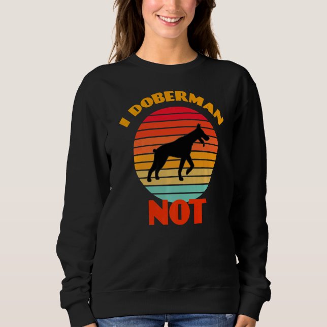 Sweatshirt I Doberman Pas Chien Retro (Devant)