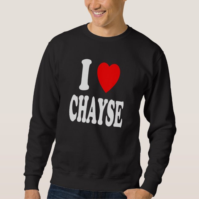 Sweatshirt I Heart (Love) Chayse Cute Matching Couple Spouse (Devant)