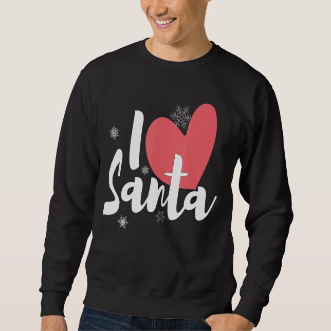 Sweatshirt I Heart Père Noël (Devant)