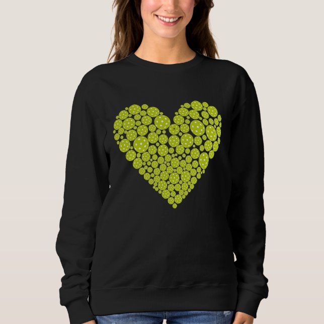 Sweatshirt I Heart Pickleball (Devant)