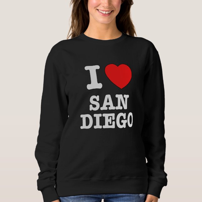 Sweatshirt I Heart San Diego Ca Love (Devant)