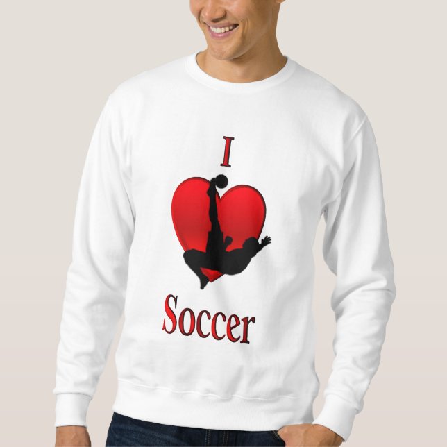 Sweatshirt I Heart Soccer (Devant)