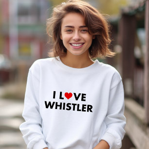 Sweatshirt I Heart Whistler I Love Whistler Texte moderne