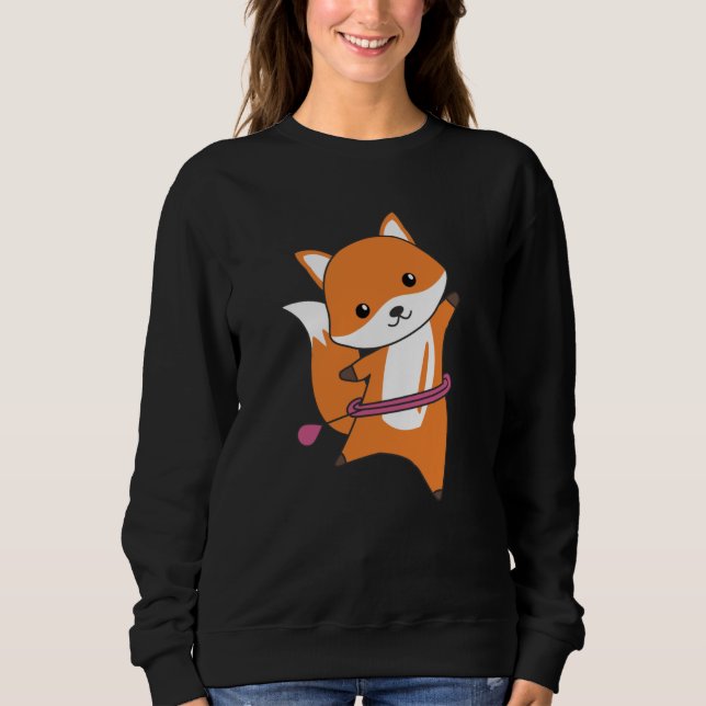 Sweatshirt I Huller mignon Fox Funny Foxes (Devant)