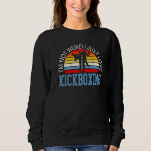 Sweatshirt I Just Love Kickboxing Kickboxer Combat M