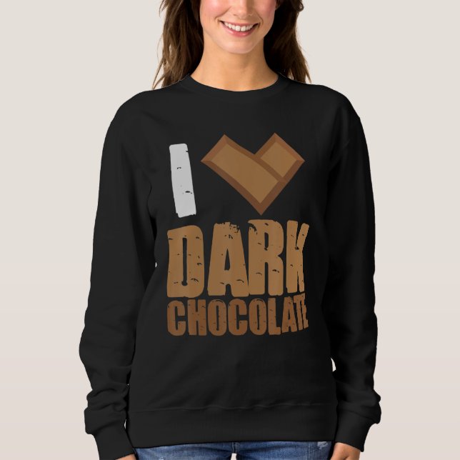 Sweatshirt I Lok Dark Chocolate Bars Bar Cuisine au lait de c (Devant)