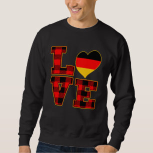 Sweatshirt I Love Allemagne I Love Berlin Cool Allemagne Drap