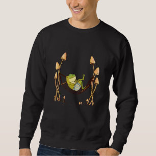 Sweatshirt I Love Frogs Cute Chill Frog Hammock