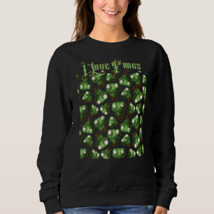 Sweatshirt I Love Frogs Texte Citation 2022