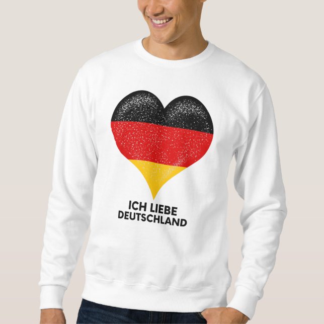 Sweatshirt I love German people and Germany country Heart (Devant)
