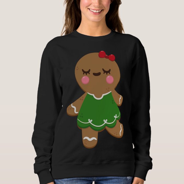 Sweatshirt I Love Gingerbread Cookies Filles Noël ' Vacances (Devant)