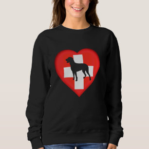 Sweatshirt I Love Great Swiss Mountain Dog Large Swiss Mounta