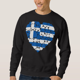 Sweatshirt I Love Grèce Drapeau Grèce