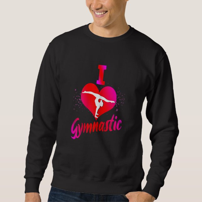 Sweatshirt I Love Gymnastics Gymnsatik Handstand Sports Club  (Devant)