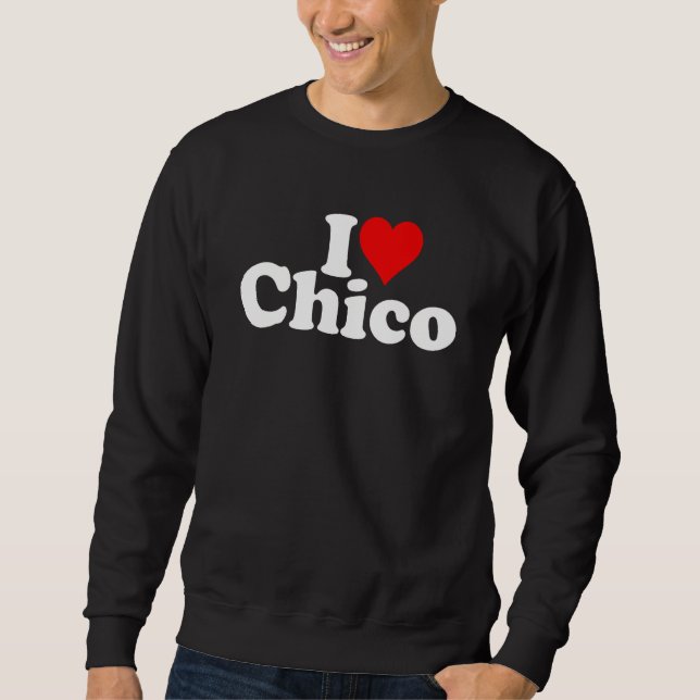 SWEATSHIRT I LOVE HEART CHICO CALIFORNIA (Devant)