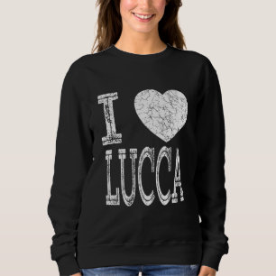 Sweatshirt I Love Lucca Valentine Boyfriend Son Boy Heart