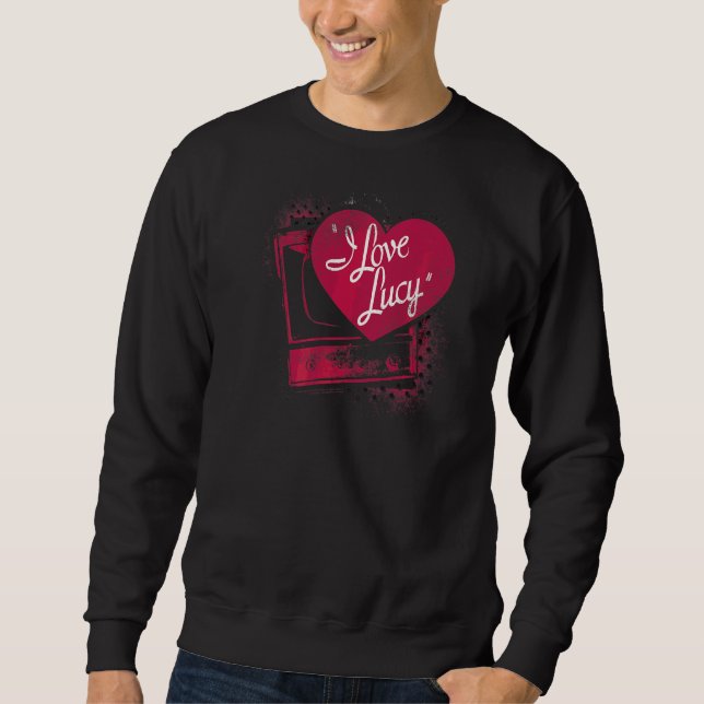 Sweatshirt I Love Lucy Spray Paint Heart (Devant)