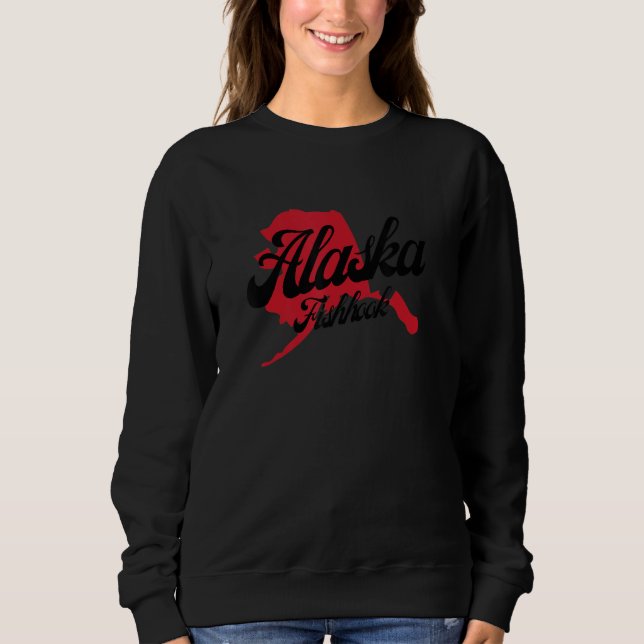 Sweatshirt I Love My Alaska Best State Alaska Fishhook City (Devant)