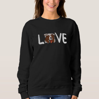 Sweatshirt I Love My Aussie Dog Australian Shepherd Heart Aus