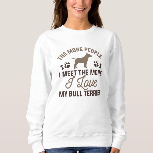 Sweatshirt I Love My Bull (Devant)