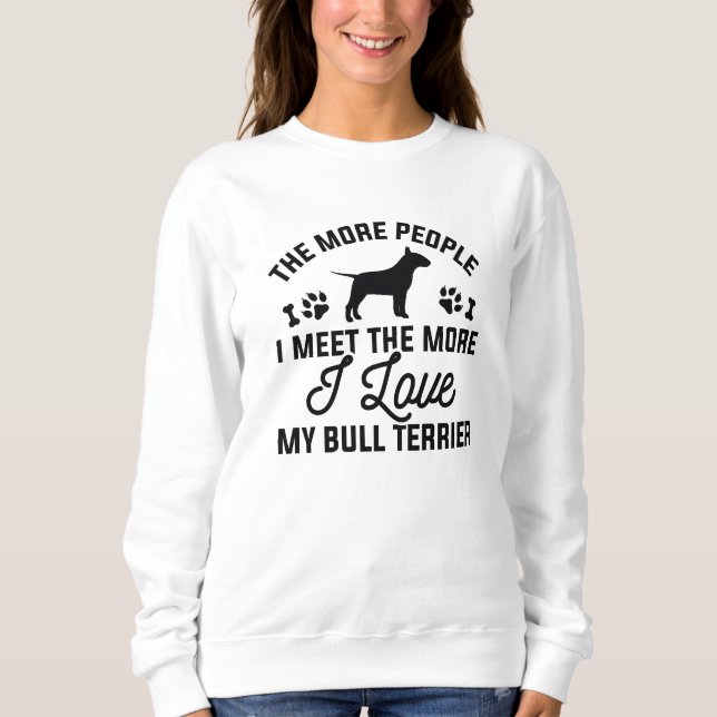 Sweatshirt I Love My Bull (Devant)
