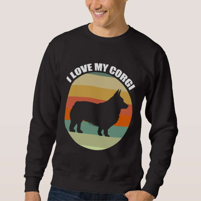 Sweatshirt I Love My Corgi 1150 (Devant)