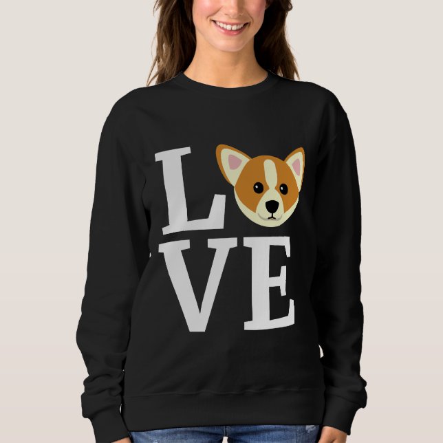 Sweatshirt I Love My Corgi Dog   991 (Devant)