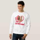 Sweatshirt I Love My Girlfriend Custom Crewneck (Devant entier)