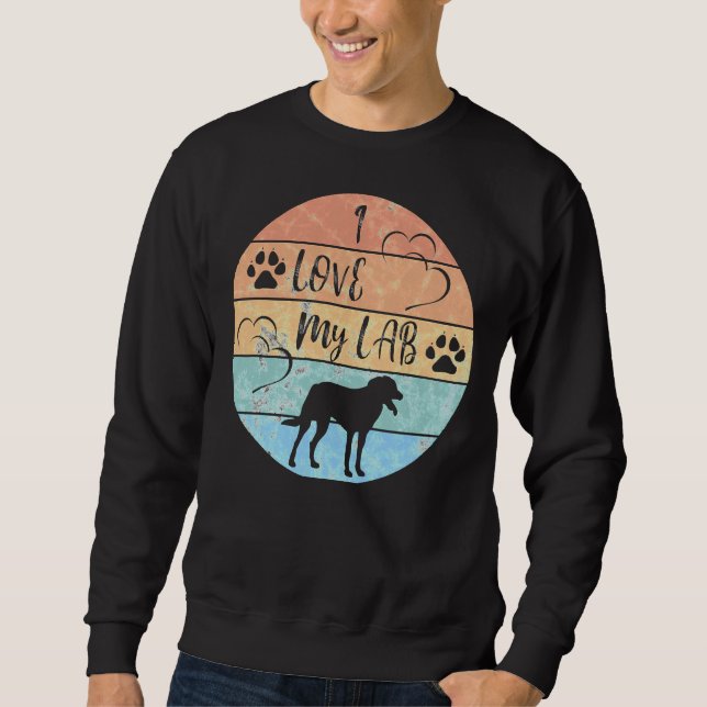 Sweatshirt I Love My Labrador 210 (Devant)