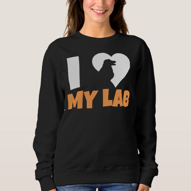 Sweatshirt I Love My Labrador 211 (Devant)