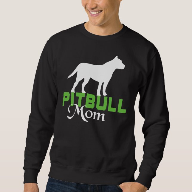 Sweatshirt I Love My Pit Bull Maman Scoop (Devant)