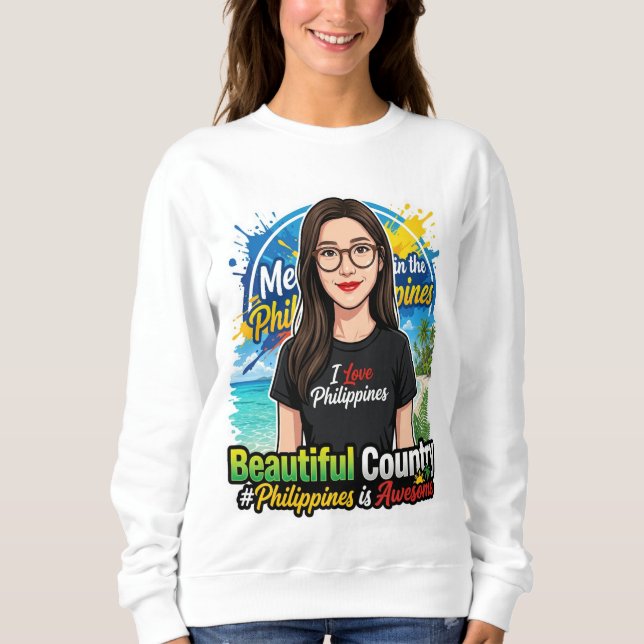 Sweatshirt I Love Philippines (Devant)