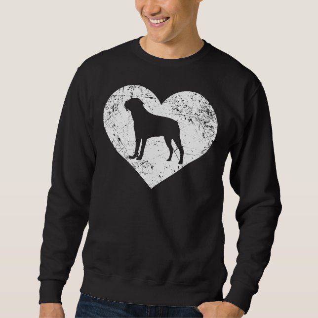 Sweatshirt I Love Rottweiler Chien (Devant)
