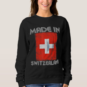 Sweatshirt I Love Suisse Son Dans Mon Adn Swiss Flag Nation
