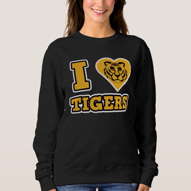 Sweatshirt I Love Tigers  Tiger Cat  Tiger (Devant)
