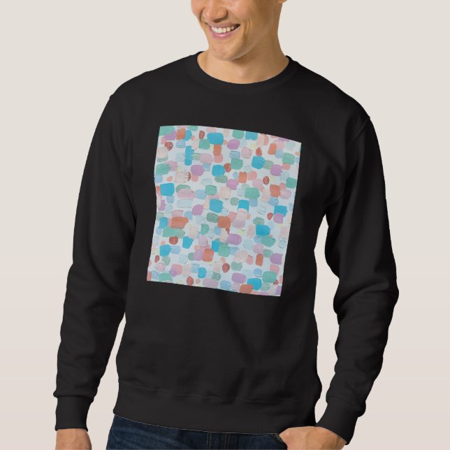 Sweatshirt I Love To Paint Aesthetic Pastel Paint Brush Strok (Devant)