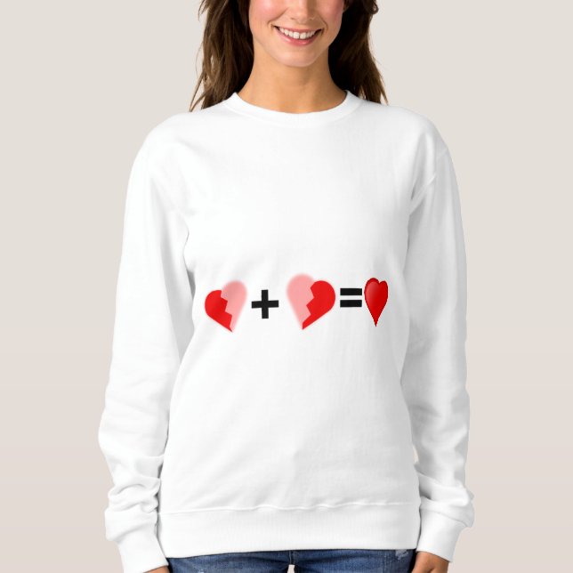 Sweatshirt I love you women's day (Devant)