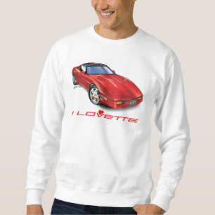 SWEATSHIRT I LOVETTE UNIQUE CONCEPTION DE VOITURE